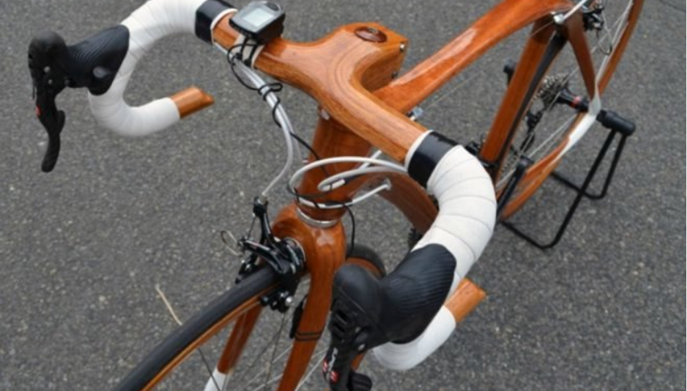 wooden bicycle handlebars