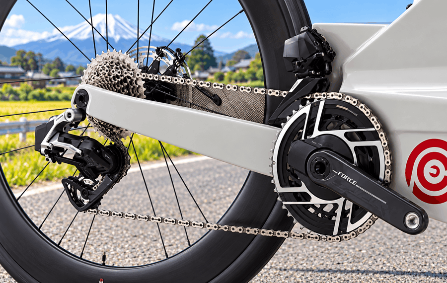 Ceepo Triathlon bike drivetrain