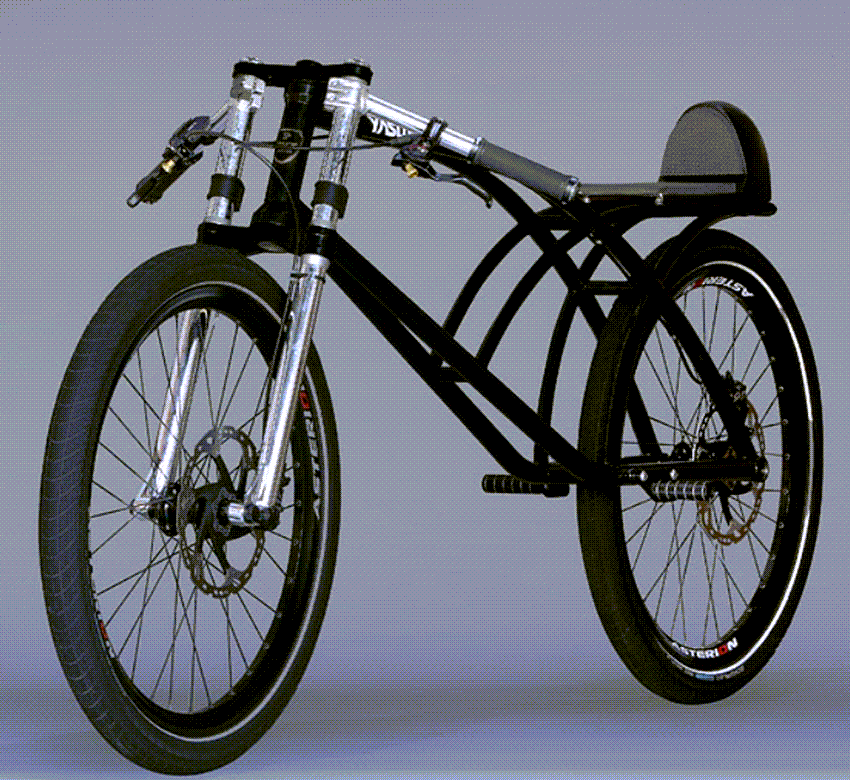 gravity bike frontal view