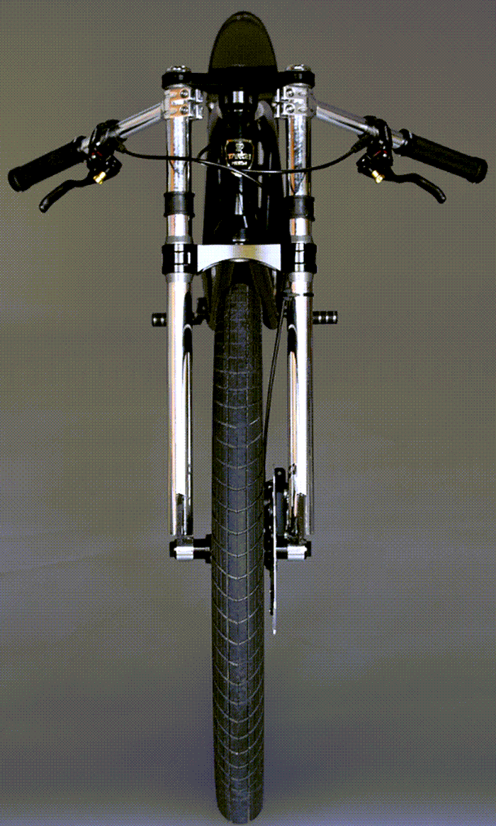 gravity bike frontal vies