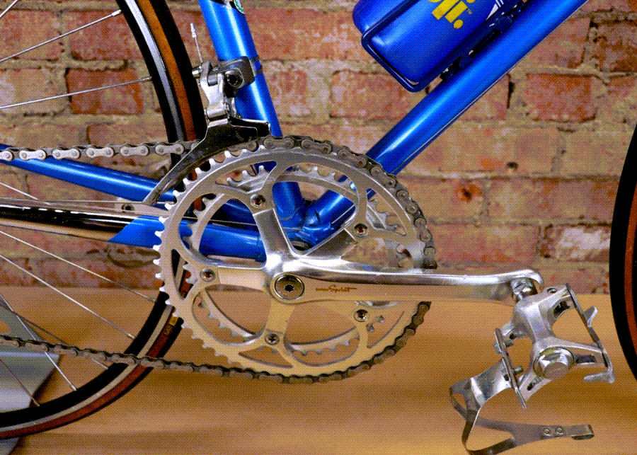 Team Fuji road bike drivetrain and components