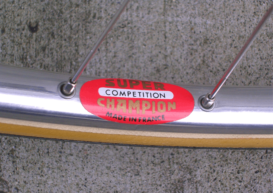 a rare vintage bike wheels