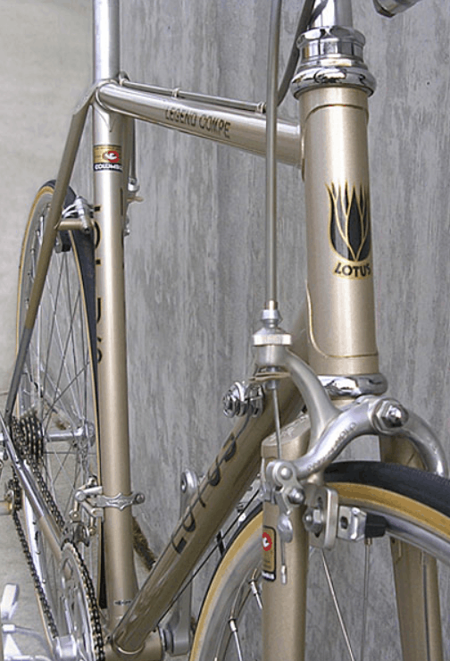 a rare vintage bike front angle