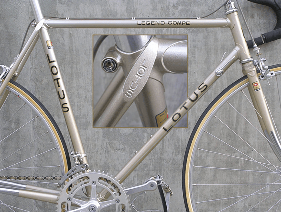 a rare vintage bike frame and fork