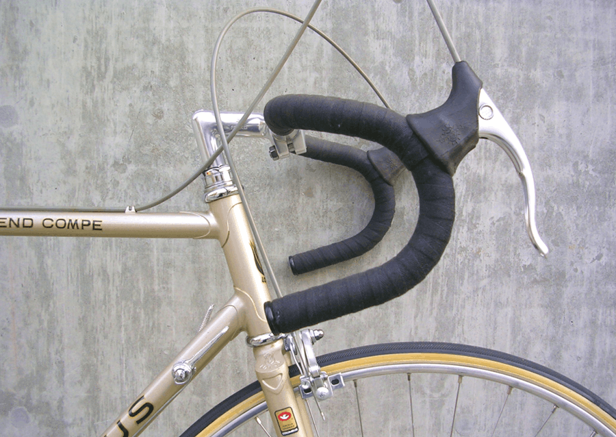 a rare vintage bike cockpit and saddle