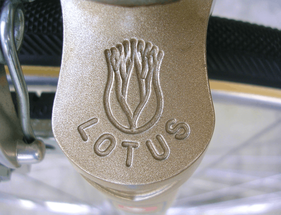 a rare vintage bike fork crown