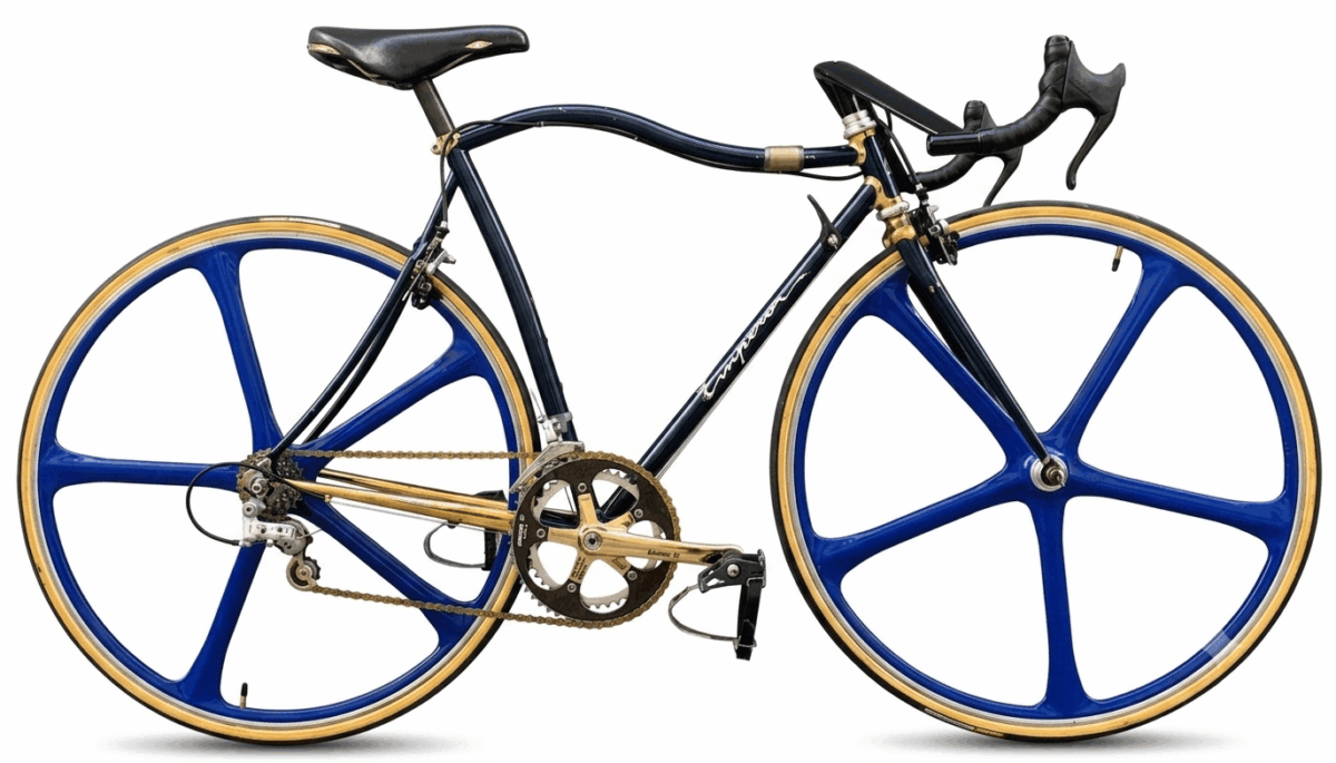 Maruishi Emperor 901-SXR full bike profile, rare Japanese road bike