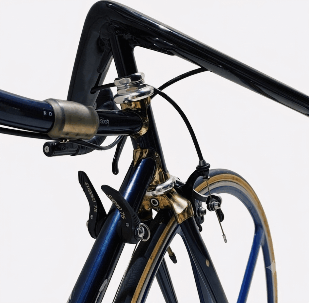 Nitto Tsubasa 3 handlebar and stem cockpit on Maruishi Emperor 901-SXR