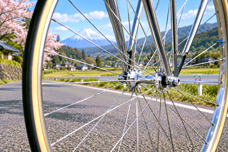 Leve Mamachari bicycle front wheel